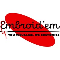 Embroid'em logo, Embroid'em contact details