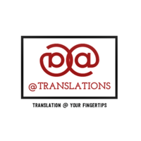 @translations logo, @translations contact details