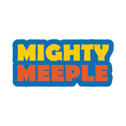 The Mighty Meeple logo, The Mighty Meeple contact details