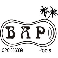 BAP Pools logo, BAP Pools contact details