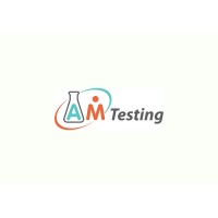 AM Testing logo, AM Testing contact details