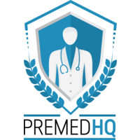 PremedHQ logo, PremedHQ contact details