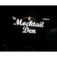 The Mocktail Den logo, The Mocktail Den contact details