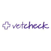 VetCheck logo, VetCheck contact details