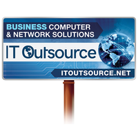 I T Outsource logo, I T Outsource contact details