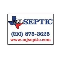 MJ Septic logo, MJ Septic contact details