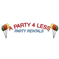 A Party 4 Less logo, A Party 4 Less contact details