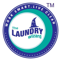 The Laundry Wizard logo, The Laundry Wizard contact details