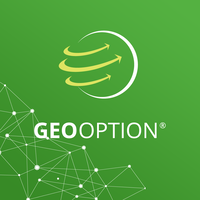 GeoOption logo, GeoOption contact details