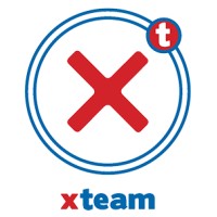 X-Team logo, X-Team contact details