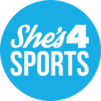 She's4Sports logo, She's4Sports contact details