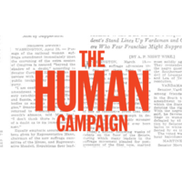 The Human Campaign logo, The Human Campaign contact details