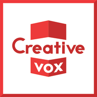 The Creative Vox logo, The Creative Vox contact details