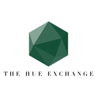 The Hue Exchange logo, The Hue Exchange contact details