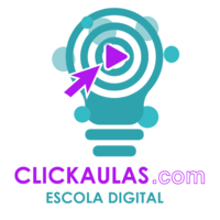 ClickAulas.com logo, ClickAulas.com contact details