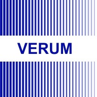 VERUM logo, VERUM contact details