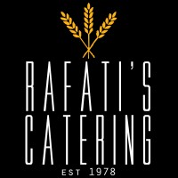 'Rafati''s Catering Inc.' logo, 'Rafati''s Catering Inc.' contact details