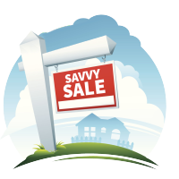 SavvySale logo, SavvySale contact details