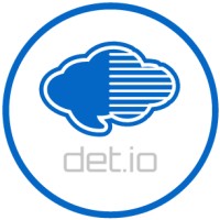 DET.io logo, DET.io contact details