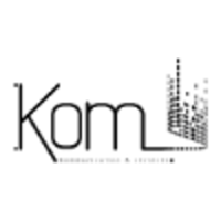 KOM logo, KOM contact details