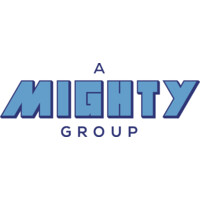 A Mighty Group logo, A Mighty Group contact details