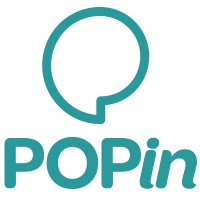 POPin logo, POPin contact details