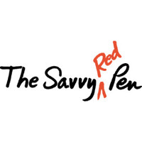 The Savvy Red Pen logo, The Savvy Red Pen contact details