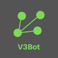 V3Bot logo, V3Bot contact details