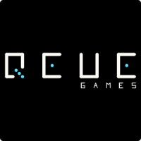 QEUE Games logo, QEUE Games contact details