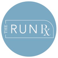 The Run RX logo, The Run RX contact details