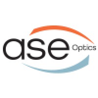 ASE Optics logo, ASE Optics contact details