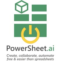 PowerSheet.ai: Free 1st no-code collaborative creation, planning & modeling smart universal platform logo, PowerSheet.ai: Free 1st no-code collaborative creation, planning & modeling smart universal platform contact details