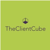 The Client Cube logo, The Client Cube contact details