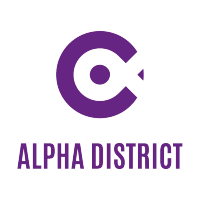 Alpha District logo, Alpha District contact details