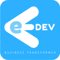 E-Dev logo, E-Dev contact details