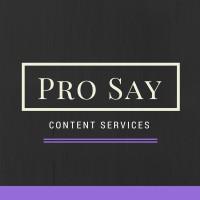 Pro Say Content Services logo, Pro Say Content Services contact details