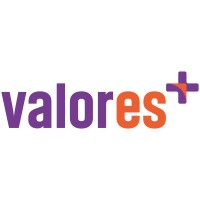 Valores+ logo, Valores+ contact details