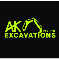 AK Excavations logo, AK Excavations contact details