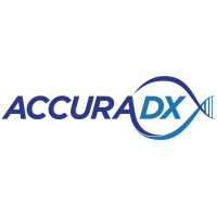 AccuraDX logo, AccuraDX contact details