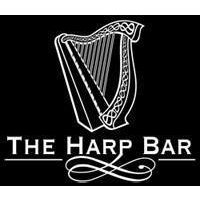 The Harp Bar logo, The Harp Bar contact details