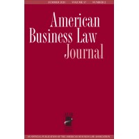 The American Business Law Journal logo, The American Business Law Journal contact details