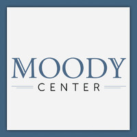 The Moody Center logo, The Moody Center contact details