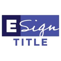 Esign Title logo, Esign Title contact details