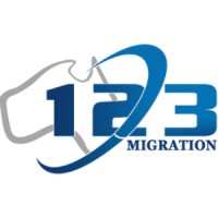 123 Migration logo, 123 Migration contact details