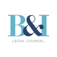 B&I Legal Counsel logo, B&I Legal Counsel contact details