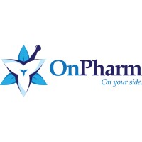 OnPharm logo, OnPharm contact details