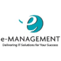 e-Management logo, e-Management contact details