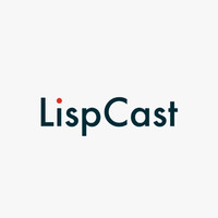 LispCast logo, LispCast contact details