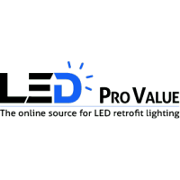 LEDProValue logo, LEDProValue contact details