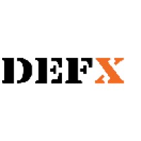 DefX logo, DefX contact details